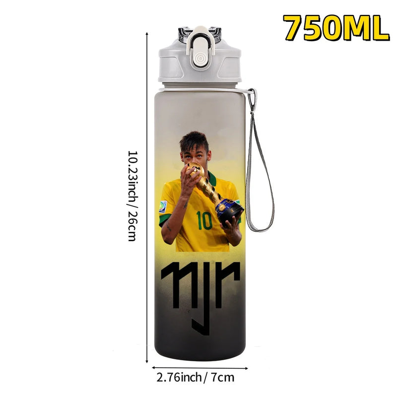 Football sport star water bottle