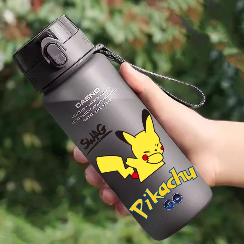 Hot Pokemon 560ML Water Cup Pikachu Aldult Outdoor Portable Children's Plastic Large Drink Bottles Student Sport Water Cup Gifts