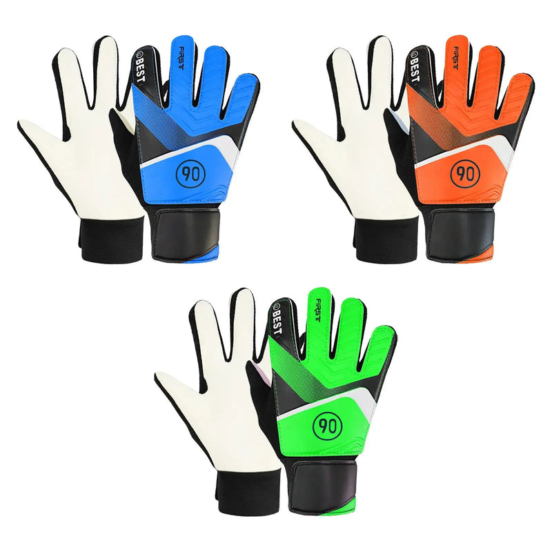 Goalkeeper Gloves, Latex Palm Anticollision, Nonslip High Performance Strong Grip, Comfortable, Goalie Gloves