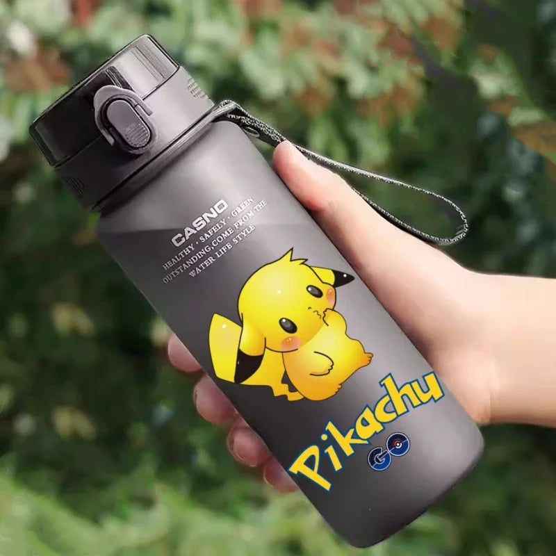 Hot Pokemon 560ML Water Cup Pikachu Aldult Outdoor Portable Children's Plastic Large Drink Bottles Student Sport Water Cup Gifts