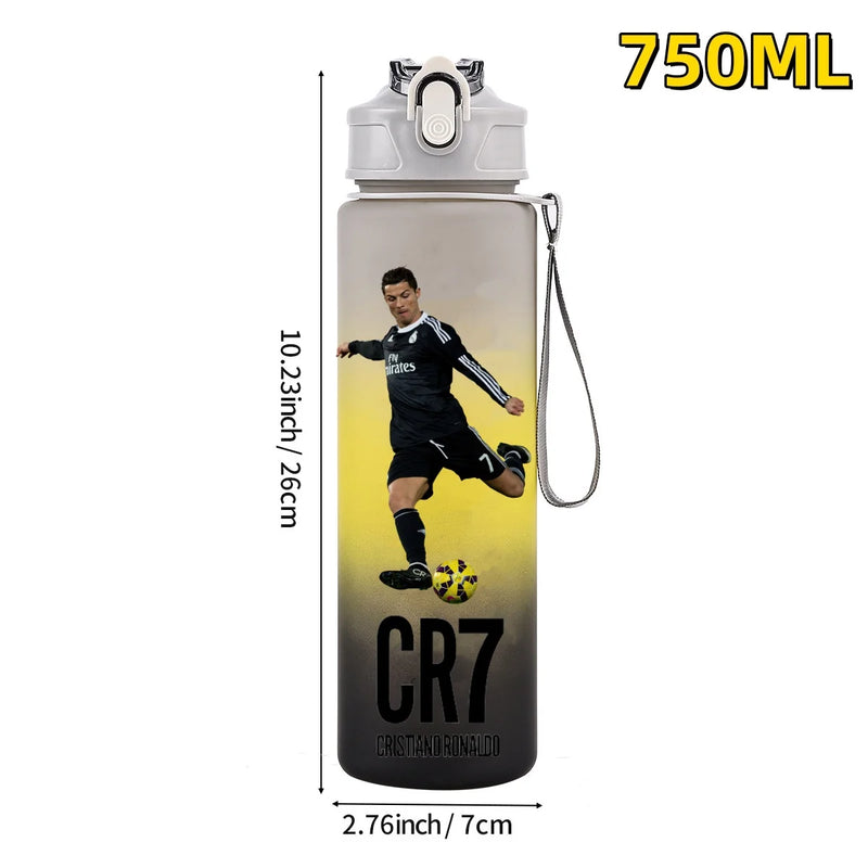 Football sport star water bottle