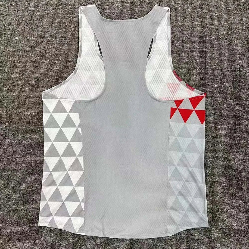 Men Running Marathon Singlets Sleeveless Gym Clothing Men Sleeveless Tank Top Vest for Men Running Vest Customization