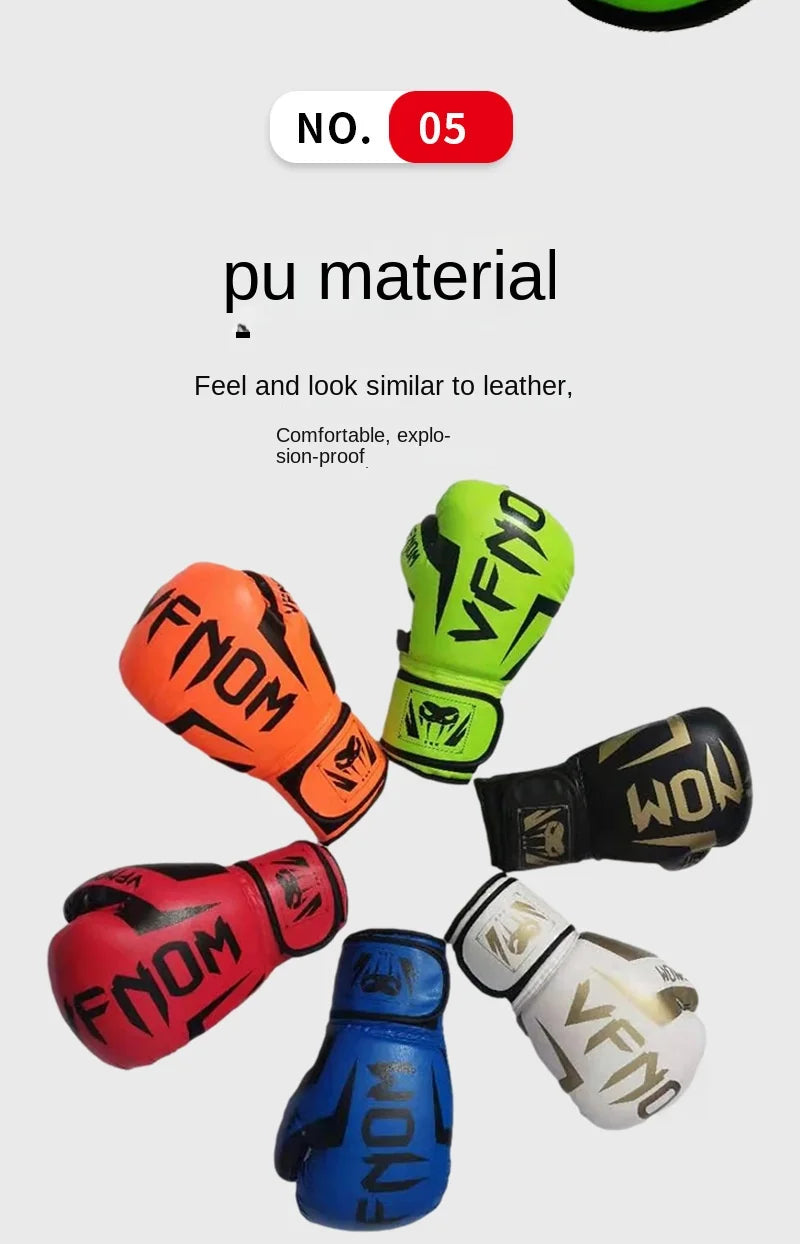 Fitness Boxing Gloves Adult Sparring Training Muay Thai Combat Fighting Boxing Gloves Taekwondo Boxing Gloves