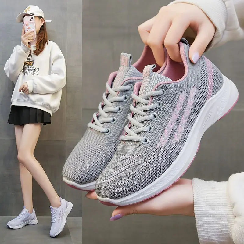 Luxury brand breathable sports mesh shoes