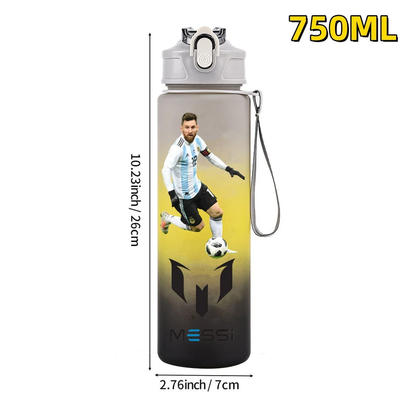 Football sport star water bottle