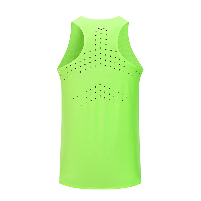 Men Tank Top Runnning Speed Singlet Fitness Shirt Women Sleeveless Vest Athlete Track Field Singlet Customization