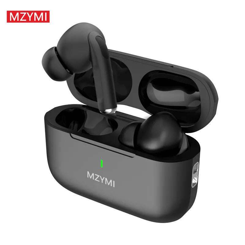 MZYMI ANC Bluetooth 5.3 Earphones In Ear Buds Waterproof Headphones Wireless Headset Built-in Microphone With Charging Case