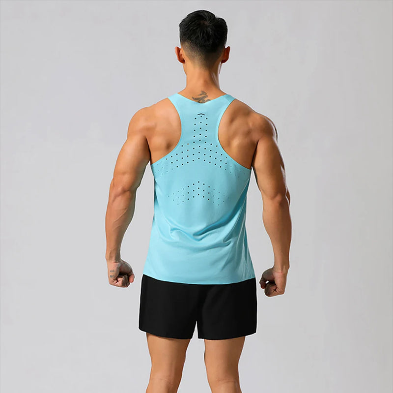 Men Tank Top Runnning Speed Singlet Fitness Shirt Women Sleeveless Vest Athlete Track Field Singlet Customization