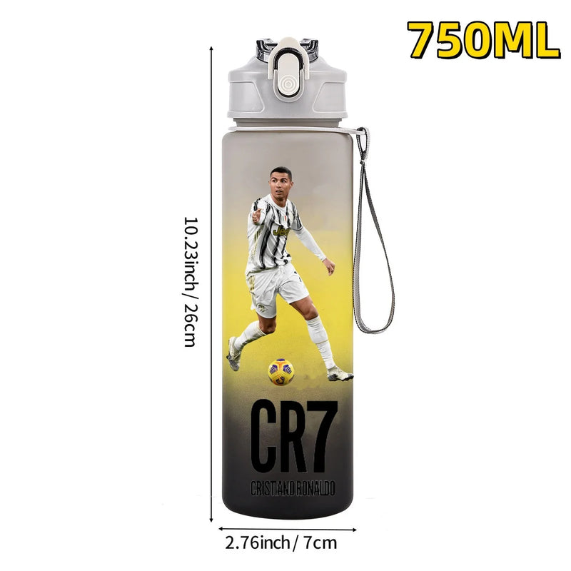 Football sport star water bottle