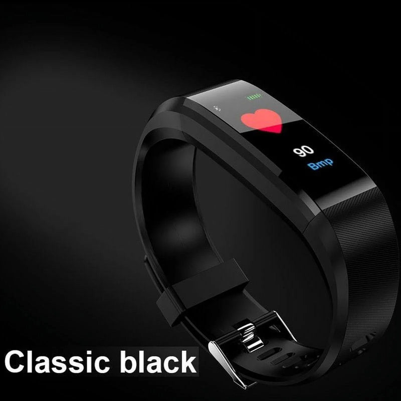 Waterproof Simple Smart Bracelet Sleep Detection Heart Rate Blood Pressure Blood Oxygen Sports Pedometer Watch For All People