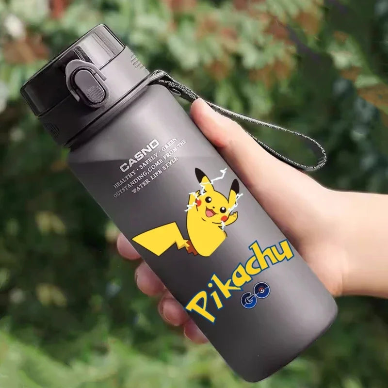 Hot Pokemon 560ML Water Cup Pikachu Aldult Outdoor Portable Children's Plastic Large Drink Bottles Student Sport Water Cup Gifts