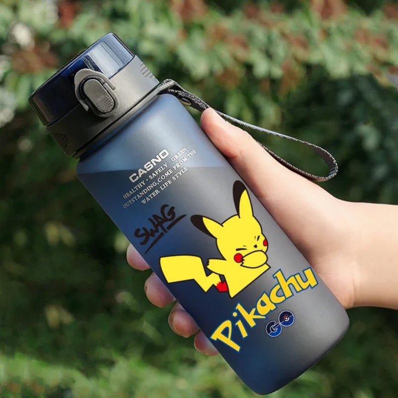 Hot Pokemon 560ML Water Cup Pikachu Aldult Outdoor Portable Children's Plastic Large Drink Bottles Student Sport Water Cup Gifts