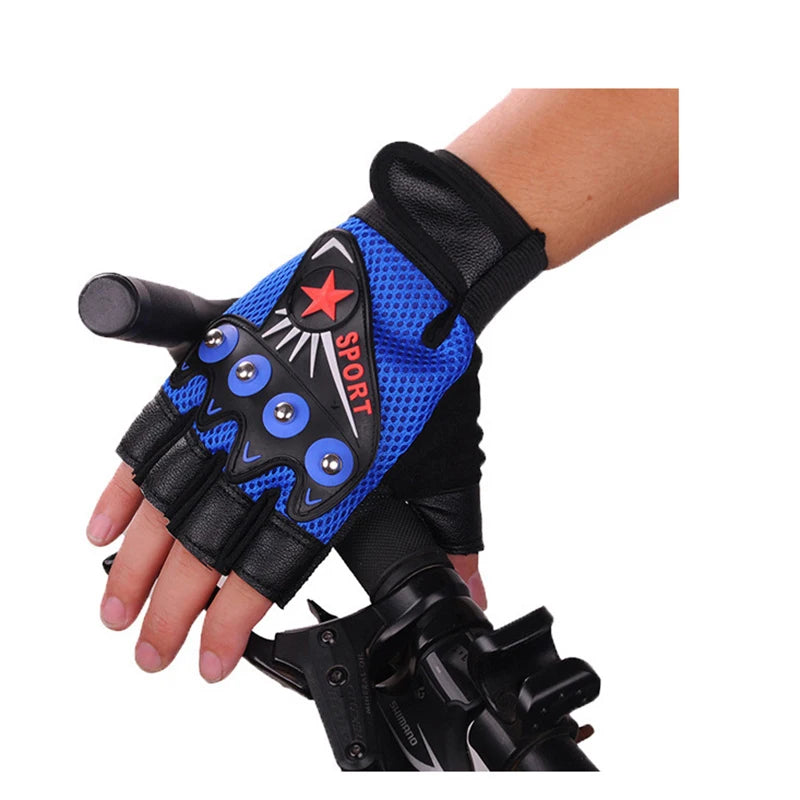 Cycling Gloves Half Finger Motorcycle Bicycle Breathable Anti-slip MTB Bike Fitness Sport Training Glove