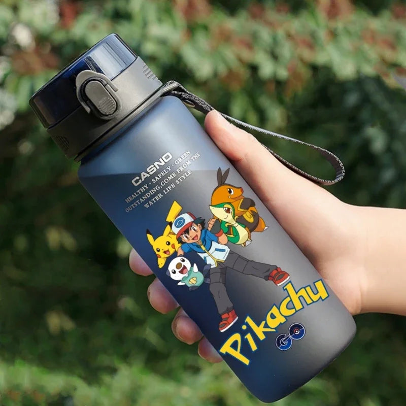 Hot Pokemon 560ML Water Cup Pikachu Aldult Outdoor Portable Children's Plastic Large Drink Bottles Student Sport Water Cup Gifts