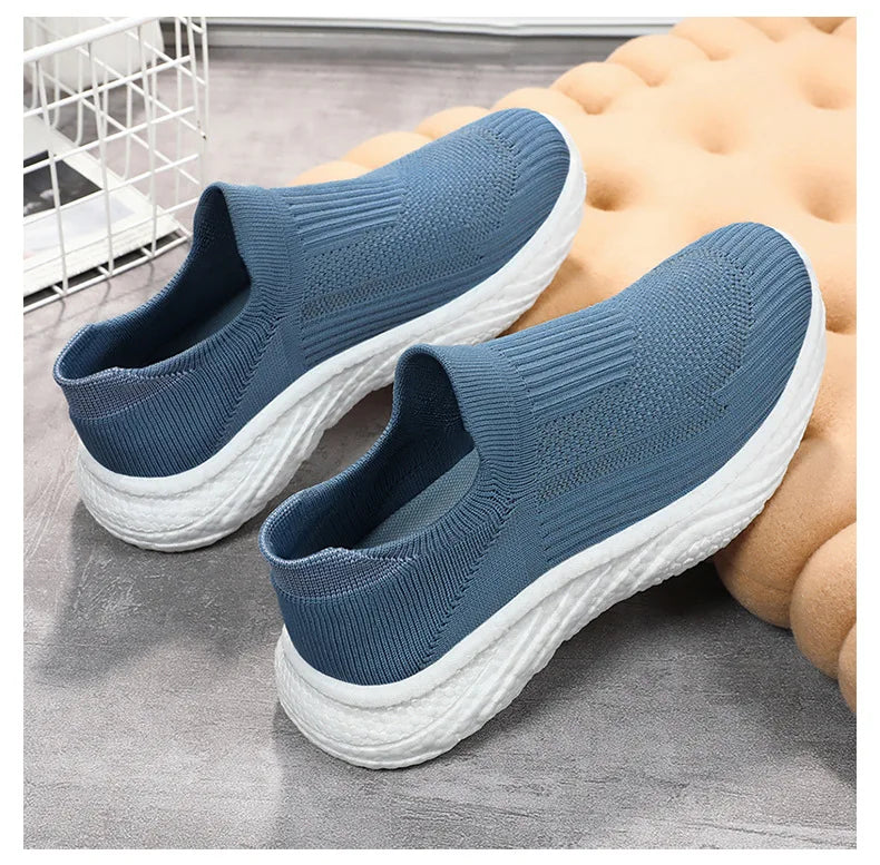 Knitted fabrics casual walking Shoes