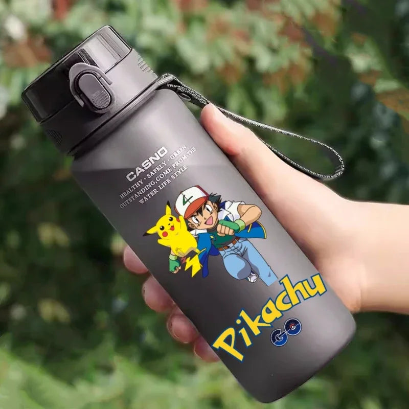 Hot Pokemon 560ML Water Cup Pikachu Aldult Outdoor Portable Children's Plastic Large Drink Bottles Student Sport Water Cup Gifts