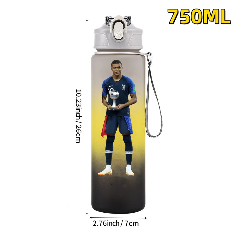 Football sport star water bottle