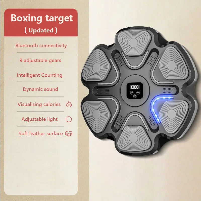 for Wholesale Intelligent Wall Hexagonal Boxing Target with  Music Essential Training Equipment for Boxing Gloves