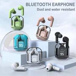 Sports In-Ear Wireless Headphone Bluetooth Noise Canceling Headphones Outdoor Riding Digital Display Long Endurance Headphones