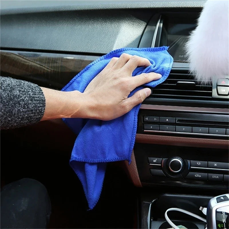 -20Pcs Household Cleaning Cloths Microfibre Car Wash Towel Drying Towel Car Beauty Polishing Cloth Home Cleaning Tools