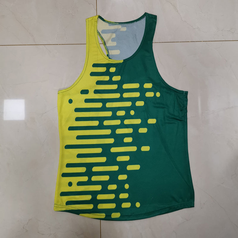 Israel Run Athletics Tank Top Runnning Speed Singlet Fitness Shirt Mens Clothing Guys Sleeveless Track Field Vest Customization