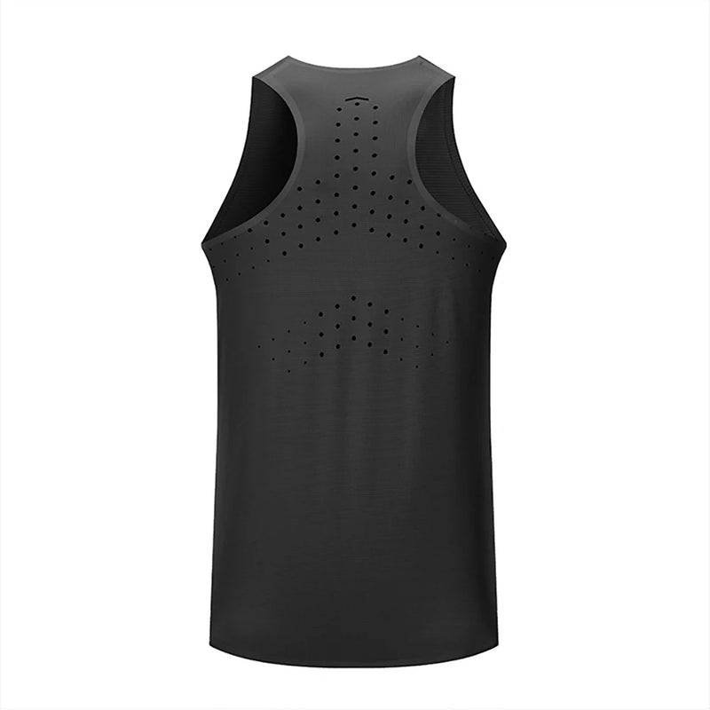 Men Tank Top Runnning Speed Singlet Fitness Shirt Women Sleeveless Vest Athlete Track Field Singlet Customization