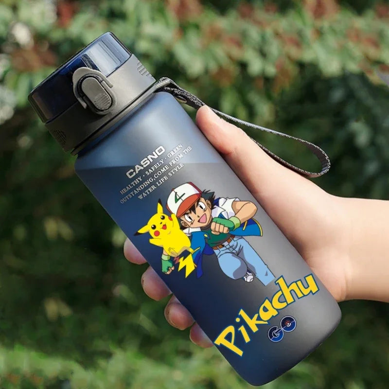 Hot Pokemon 560ML Water Cup Pikachu Aldult Outdoor Portable Children's Plastic Large Drink Bottles Student Sport Water Cup Gifts