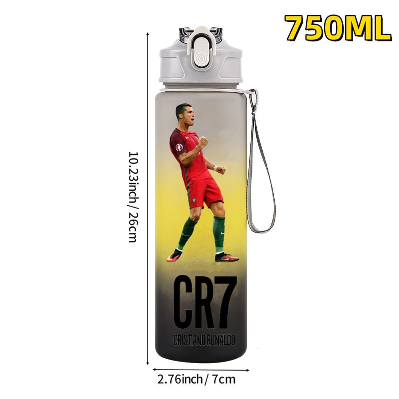 Football sport star water bottle