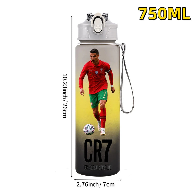 Football sport star water bottle