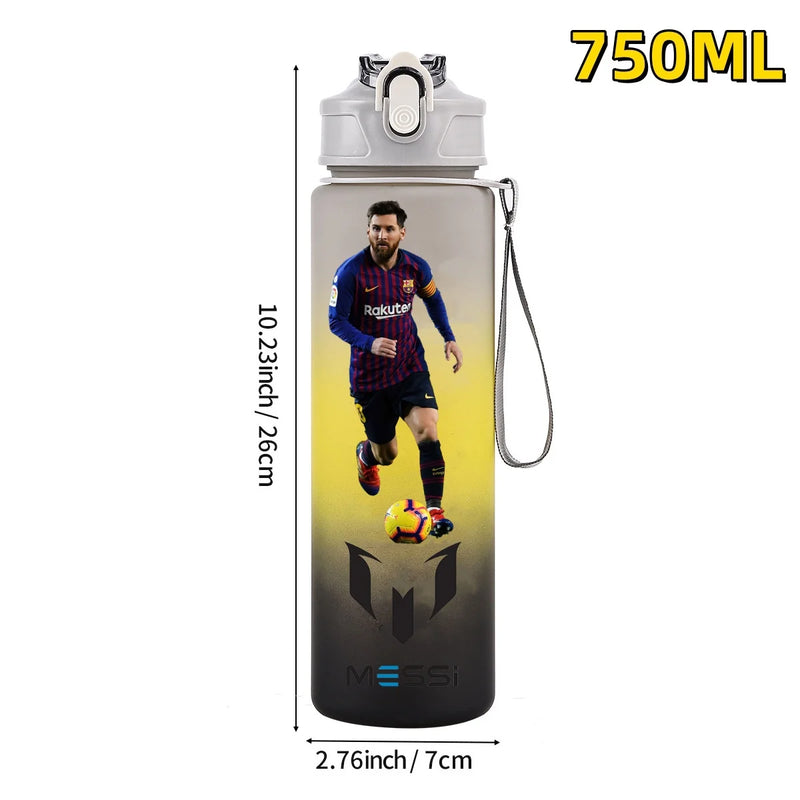 Football sport star water bottle