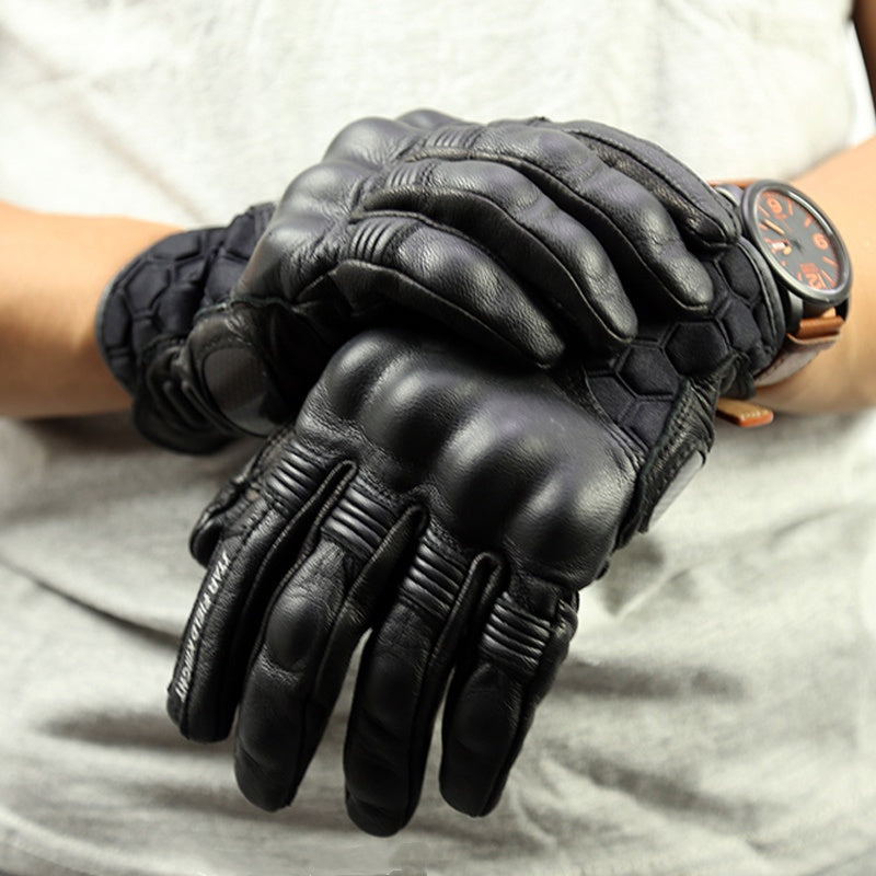 Leather Motorcycle Gloves